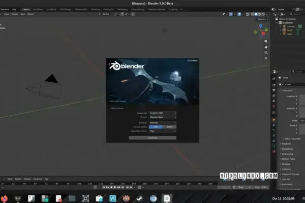 Blender 5.0 Beta é Lançado com Suporte à HDR e Cores Amplas