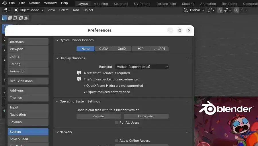 Blender 5.1 aposta no suporte a Vulkan por padrão e melhorias 1 Blender 5.1 aposta no suporte a Vulkan por padrão e melhorias