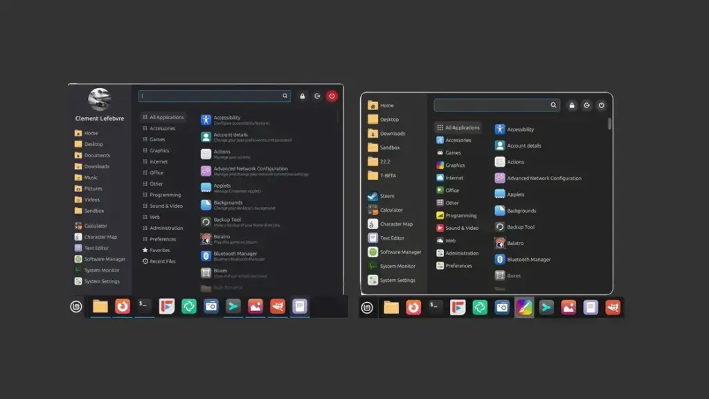 Cinnamon 6.6: Novidades nas Configurações de Teclado e no Menu de Aplicativos