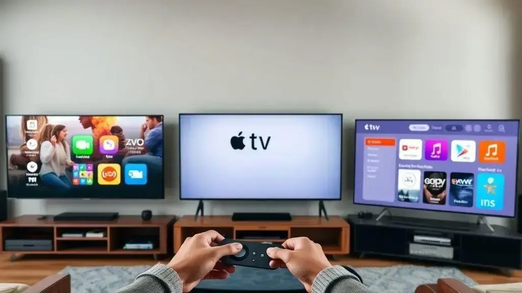 comparação do tvOS com outros sistemas de smart TV comparação do tvOS com outros sistemas de smart TV