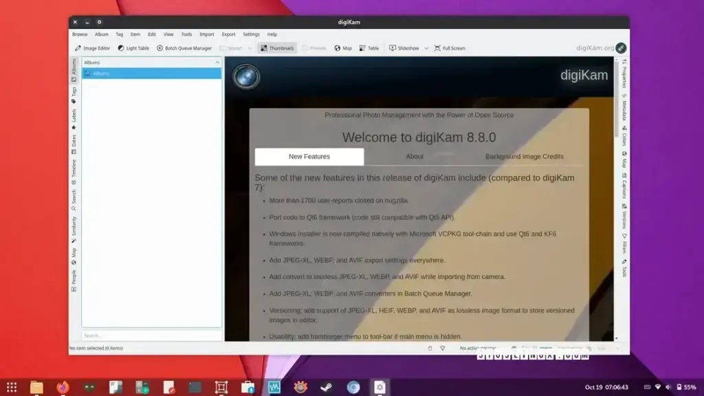 digiKam 8.8 traz novos recursos e melhorias significativas em gerenciamento de fotos