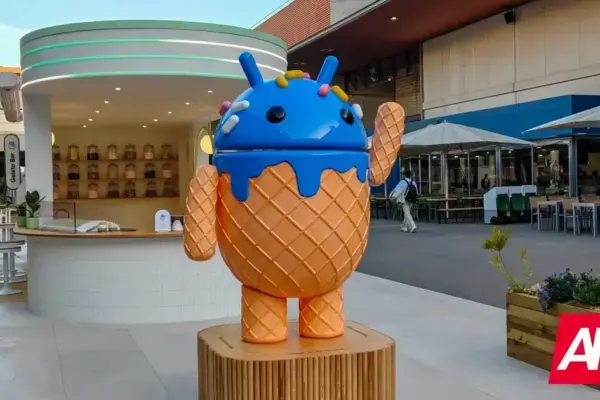 Google decora suas estátuas do Android para o Halloween 2025