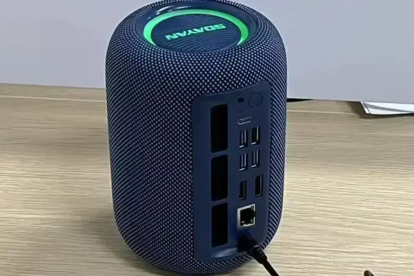 Mini PC Ryzen 7 que parece uma caixa de Bluetooth