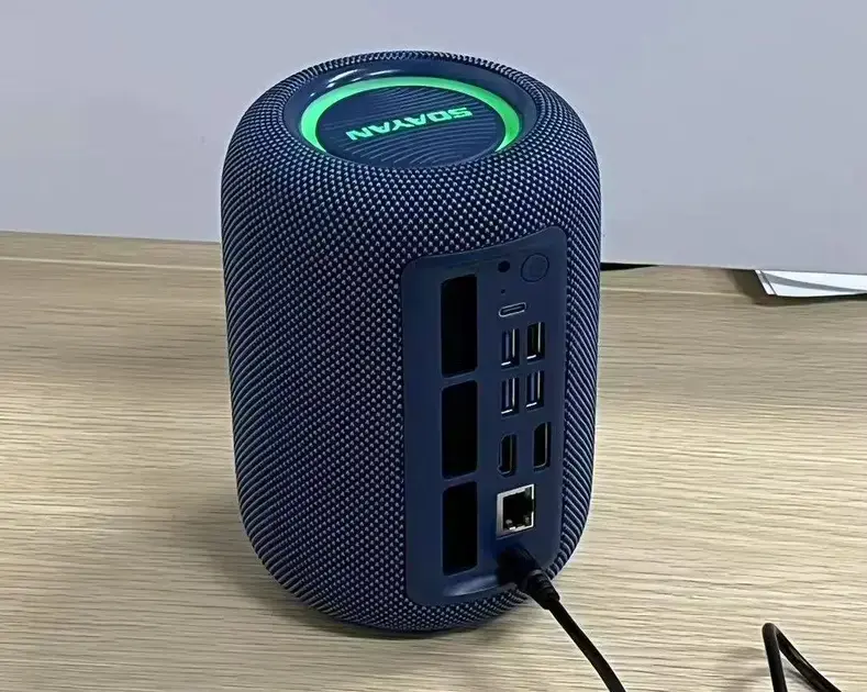 Mini PC Ryzen 7 que parece uma caixa de Bluetooth