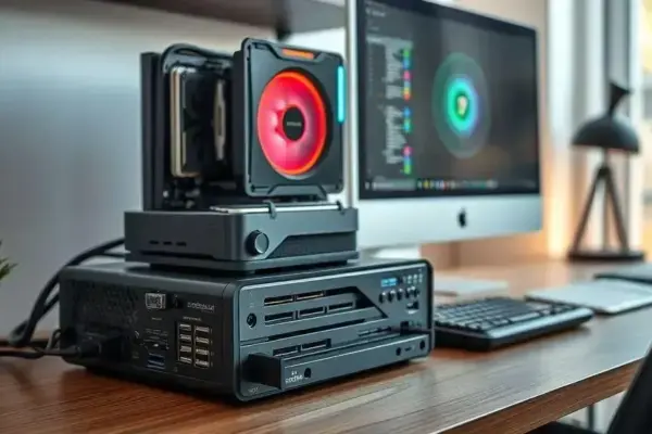 MINISFORUM DEG2: O Incrível Dock eGPU com Conexões OCuLink e USB4 v2