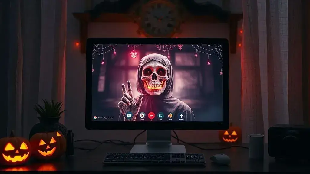 Novas Efeitos de Halloween para Videochamadas no Google Meet 1 Novas Efeitos de Halloween para Videochamadas no Google Meet