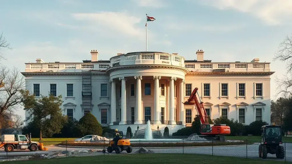 Stephen Colbert critica Trump por demolições na Casa Branca 1 Stephen Colbert critica Trump por demolições na Casa Branca