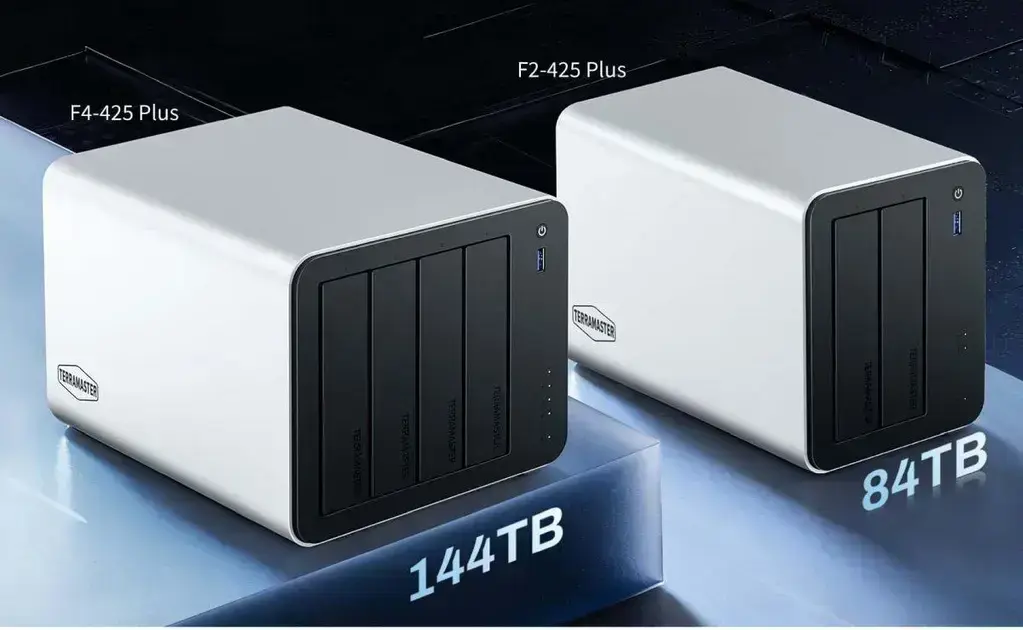 TerraMaster F2-425 e F4-425: Novos NAS com Intel N150 e LAN de 5 GbE