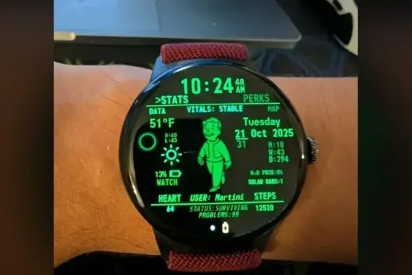 Um Pip-Boy de Verdade: A Nova Face do Pixel Watch 4