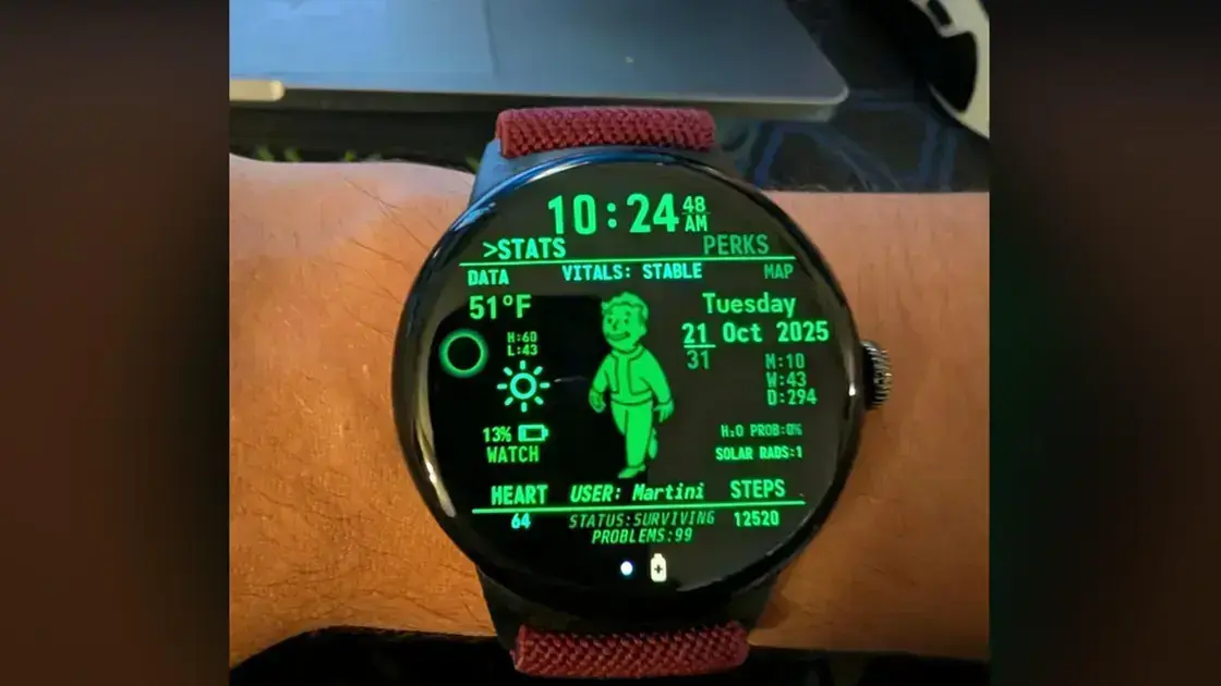 Um Pip-Boy de Verdade: A Nova Face do Pixel Watch 4 1 Um Pip-Boy de Verdade: A Nova Face do Pixel Watch 4