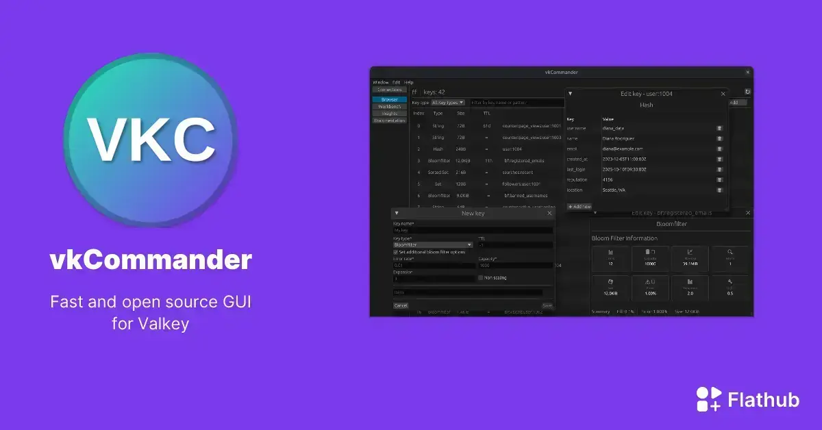vkCommander: gerenciador inovador de bancos de dados Valkey no Linux 1 vkCommander: gerenciador inovador de bancos de dados Valkey no Linux