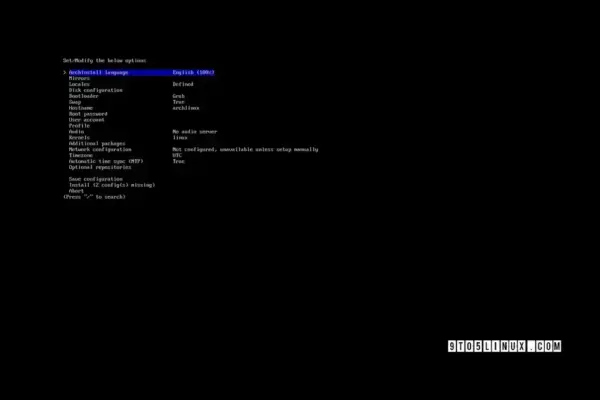 Archinstall 3.0.14 agora suporta instalação de bootloader UEFI em dispositivos removíveis