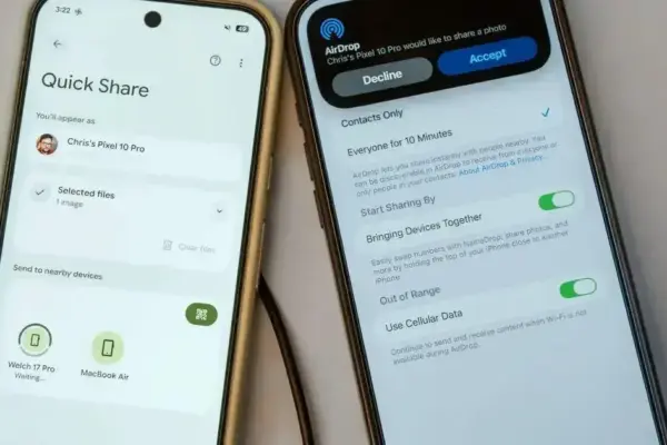 Atualização do Quick Share causa problemas de Wi-Fi no Pixel 10