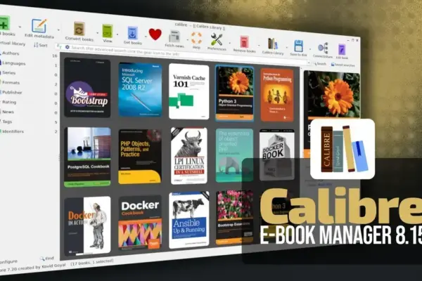 Calibre 8.15: novidades e melhorias no gerenciador de e-books