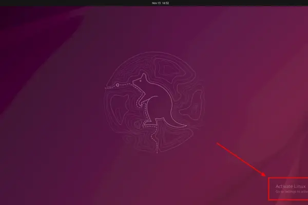 Como ativar a notificação de watermark "Activate Linux" no desktop Linux