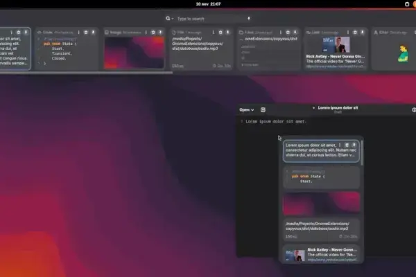 Copyous: nova opção de gerenciador de área de transferência para GNOME