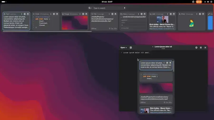 Copyous: nova opção de gerenciador de área de transferência para GNOME 1 Copyous: nova opção de gerenciador de área de transferência para GNOME