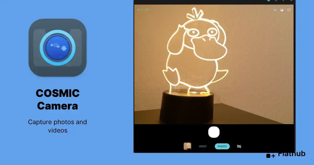 COSMIC Camera: app moderno e simples para fotos e vídeos no Linux 1 COSMIC Camera: app moderno e simples para fotos e vídeos no Linux