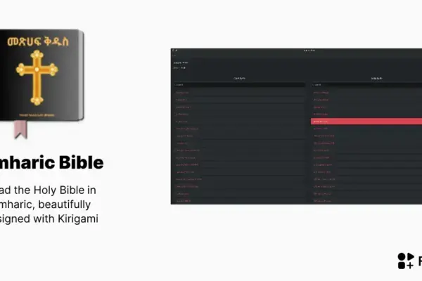 Descubra a Amharic Bible: Leitura offline com design moderno
