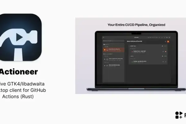 Descubra o Actioneer: A ferramenta GTK para gestão de ações no GitHub