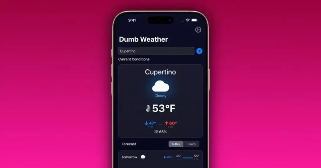 Dumb Weather: A previsão do tempo perfeita para o seu dia sem complicações