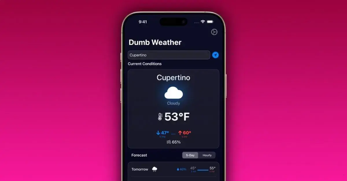 Dumb Weather: A previsão do tempo perfeita para o seu dia sem complicações