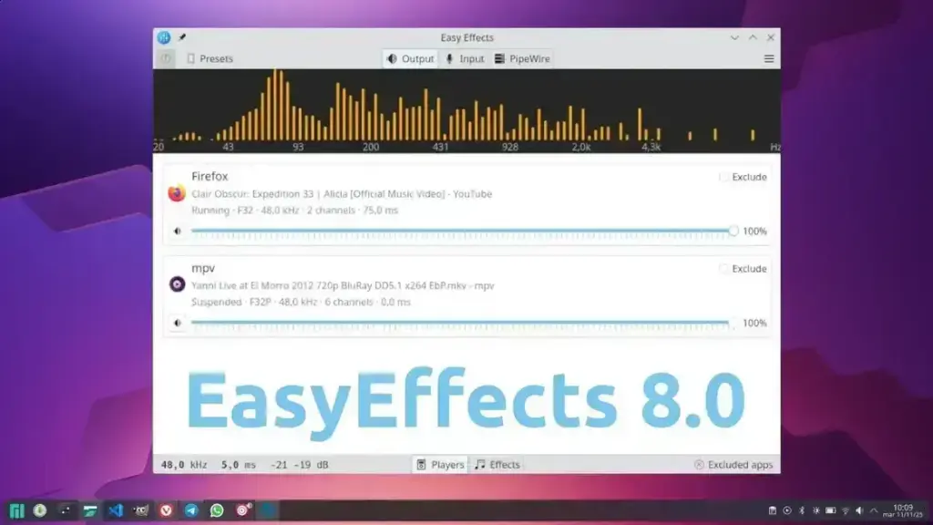 EasyEffects 8.0: Atualização Repleta de Novidades para Efeitos de Áudio