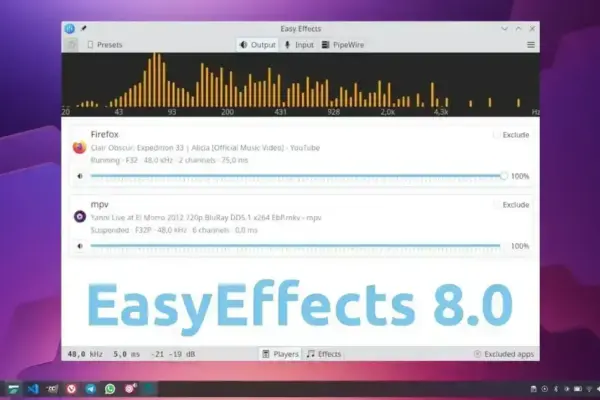 EasyEffects 8.0: Atualização Repleta de Novidades para Efeitos de Áudio