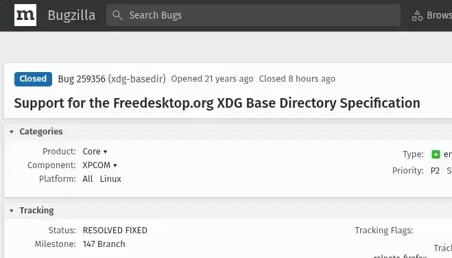 Firefox 147 adota especificação XDG para organização de arquivos no Linux