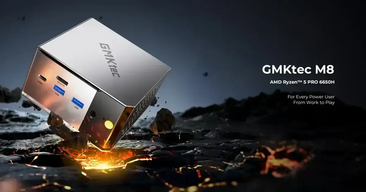 t*k様 GMKtec NucBox M8 GMKtec lança NucBox M8: um mini PC poderoso e compacta