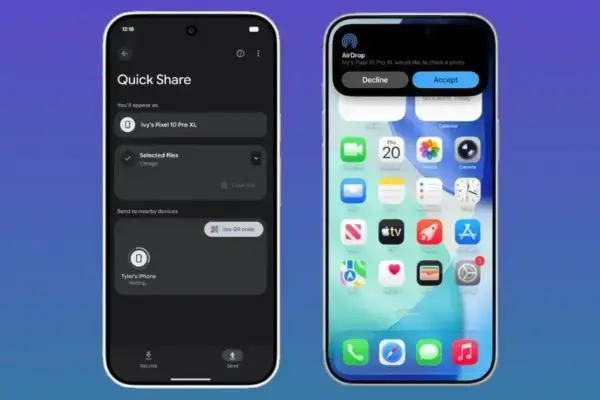 Google surpreende com funcionalidade Quick Share para iPhones via AirDrop