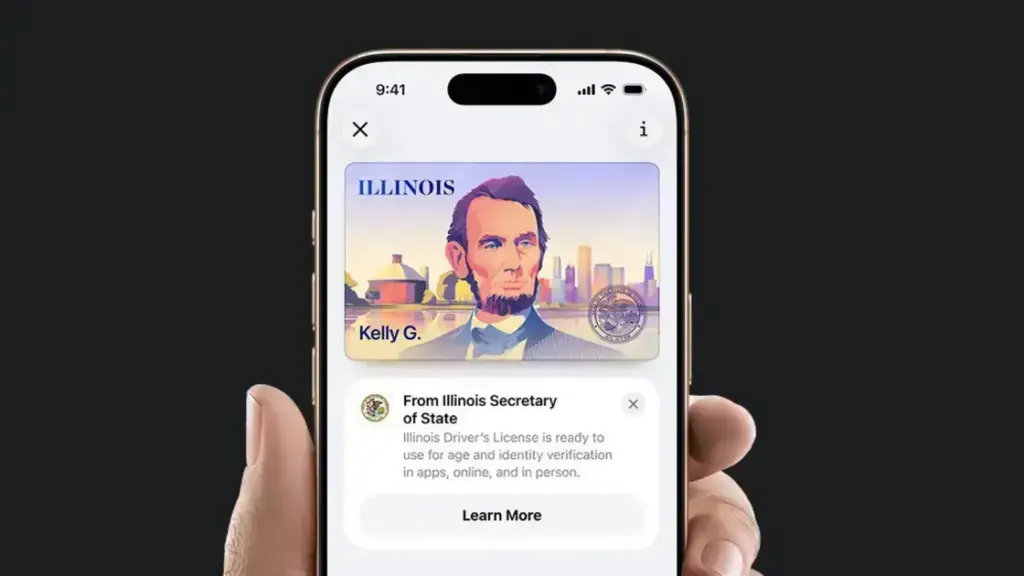 Illinois agora oferece IDs digitais no Apple Wallet para moradores