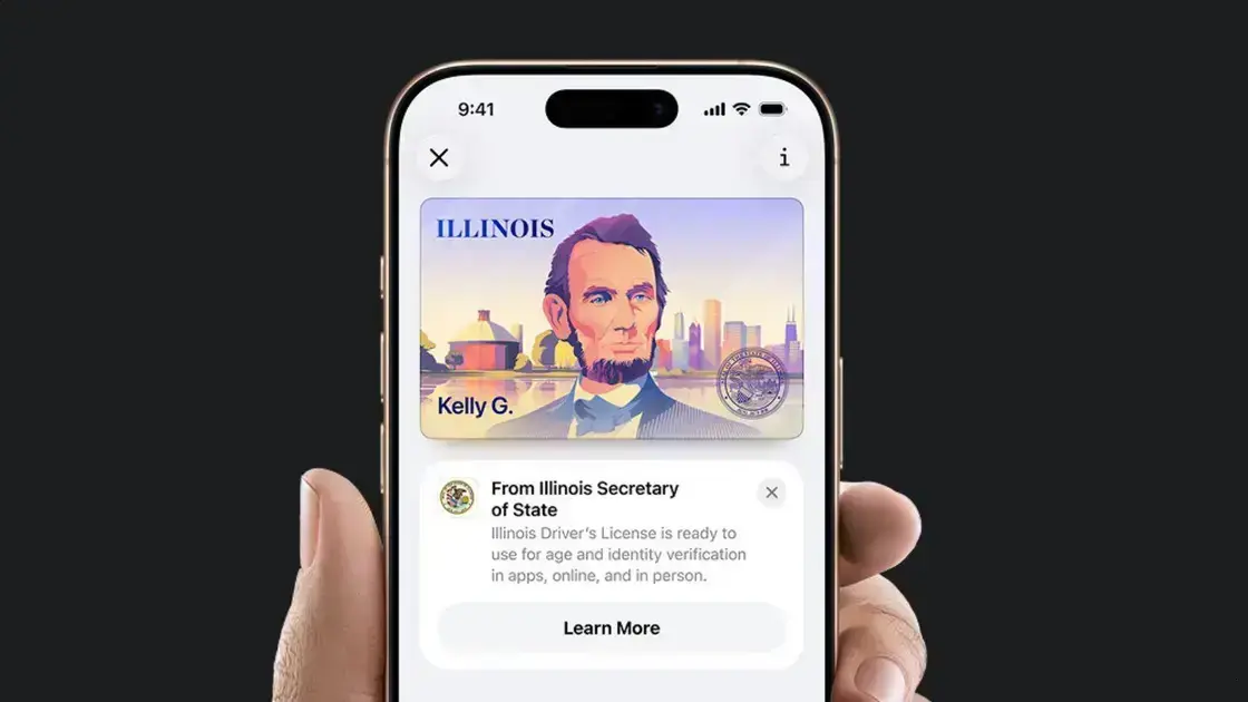 Illinois agora oferece IDs digitais no Apple Wallet para moradores