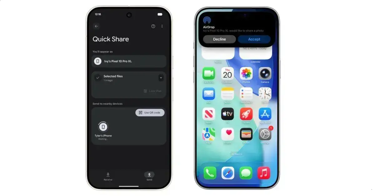 Interoperabilidade do Quick Share do Android com AirDrop do iPhone 1 Interoperabilidade do Quick Share do Android com AirDrop do iPhone