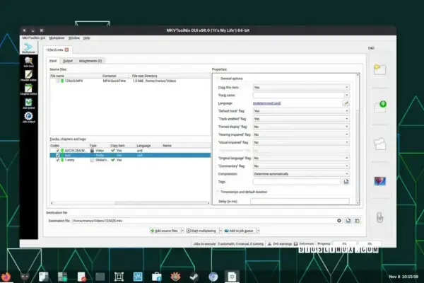 MKVToolNix 96.0: Atualizações e Melhorias para Linux