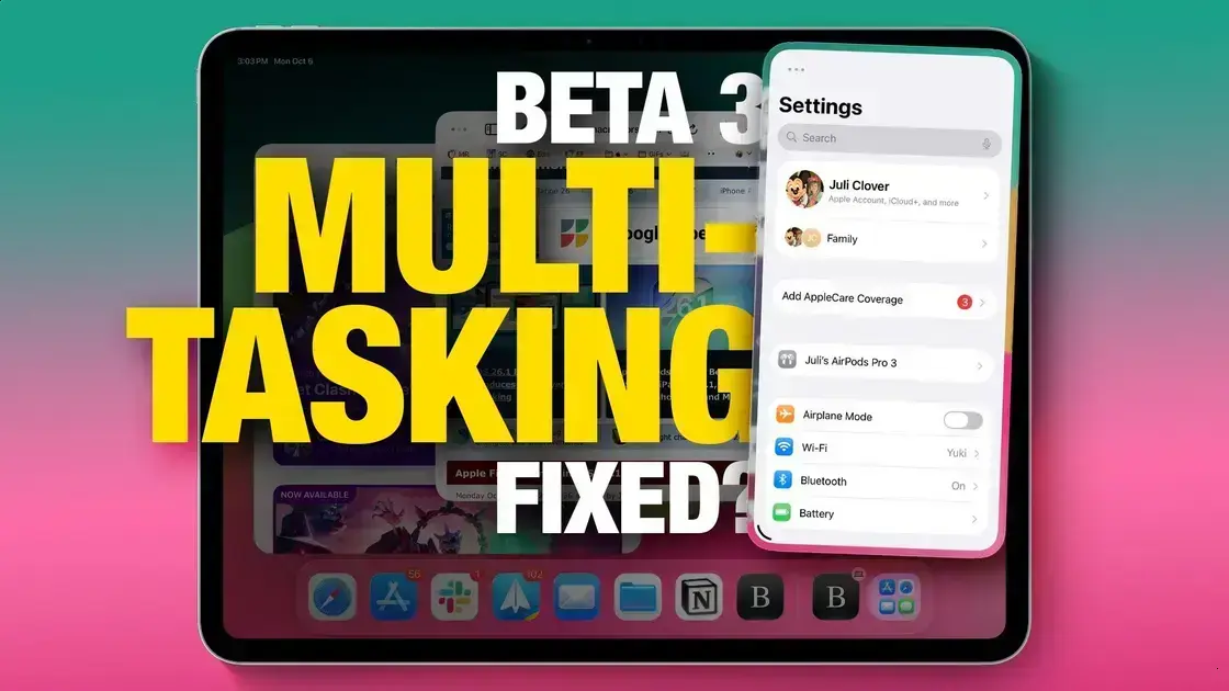 Multitasking melhorado no iPadOS 26.2: O que você precisa saber 1 Multitasking melhorado no iPadOS 26.2: O que você precisa saber