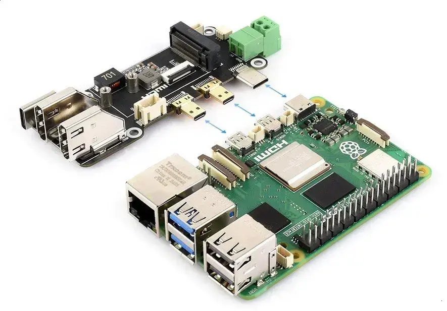 Novo adaptador de Raspberry Pi com HDMI e suporte a PCIe 1 Novo adaptador de Raspberry Pi com HDMI e suporte a PCIe