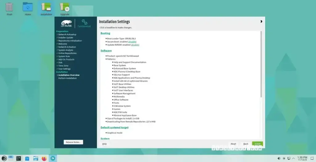openSUSE Tumbleweed adota GRUB2-BLS como padrão para instalações UEFI