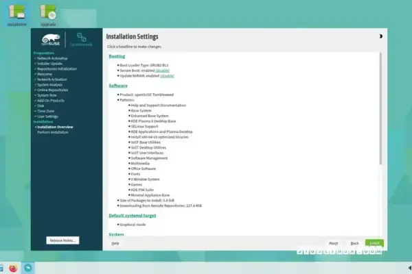 openSUSE Tumbleweed adota GRUB2-BLS como padrão para instalações UEFI
