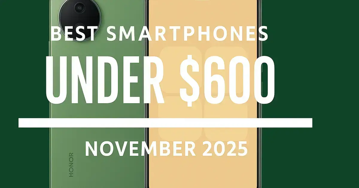 Os melhores smartphones por menos de $600 em novembro de 2025