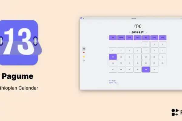Pagume: Calendário Etíope offline para Linux via Flathub