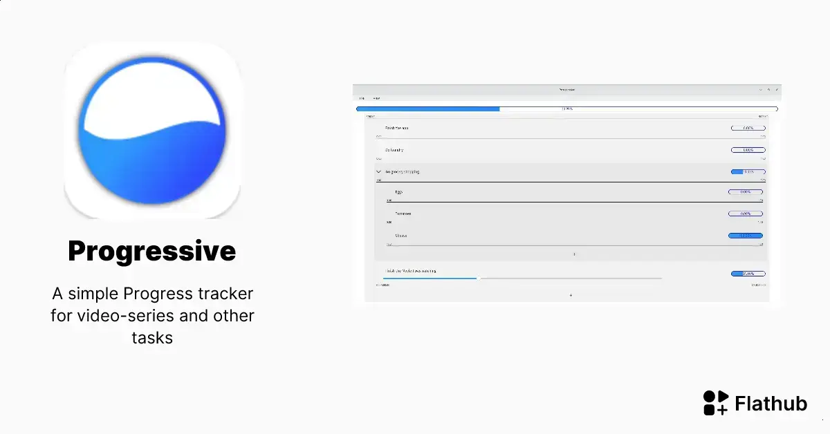 Progressive: Aplicativo open-source para rastreamento de progresso no Linux 1 Progressive: Aplicativo open-source para rastreamento de progresso no Linux