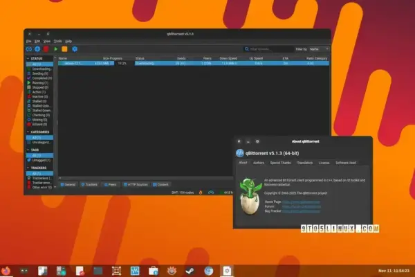 qBittorrent 5.1.3 traz suporte nativo ao Wayland e correções de bugs importantes