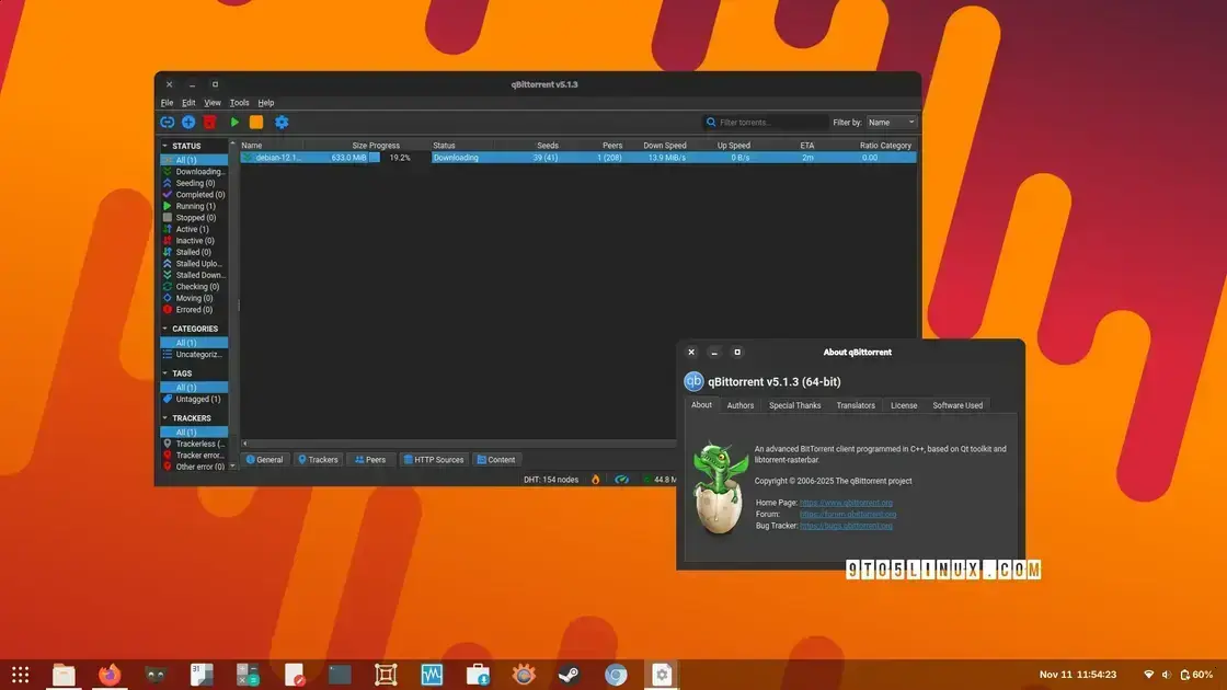 qBittorrent 5.1.3 traz suporte nativo ao Wayland e correções de bugs importantes