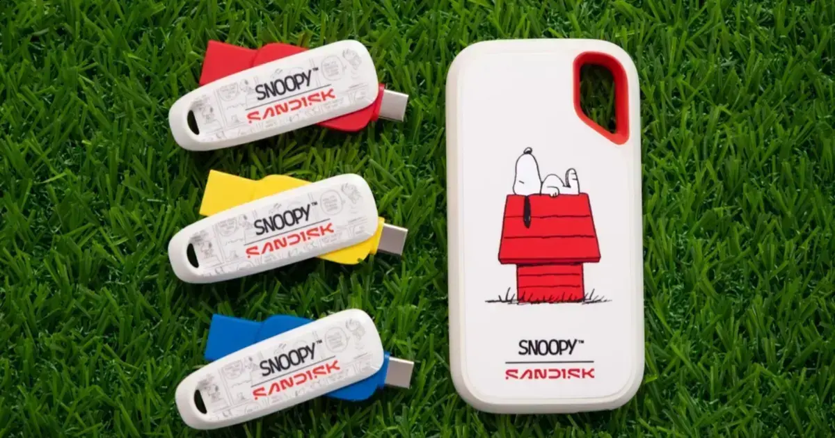 SanDisk lança drives inspirados no Snoopy para comemorar 75 anos 1 SanDisk lança drives inspirados no Snoopy para comemorar 75 anos