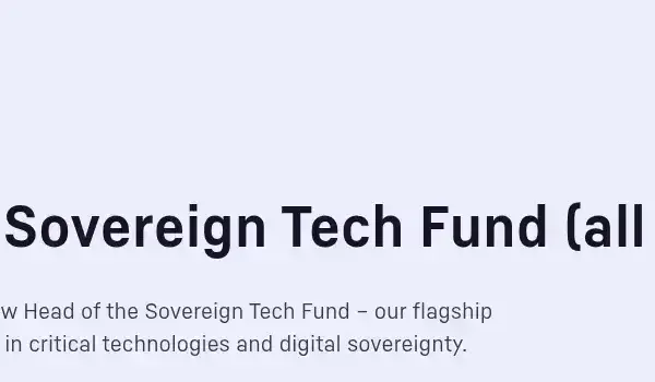 Sovereign Tech Fund busca líder para impulsionar financiamento a projetos open source