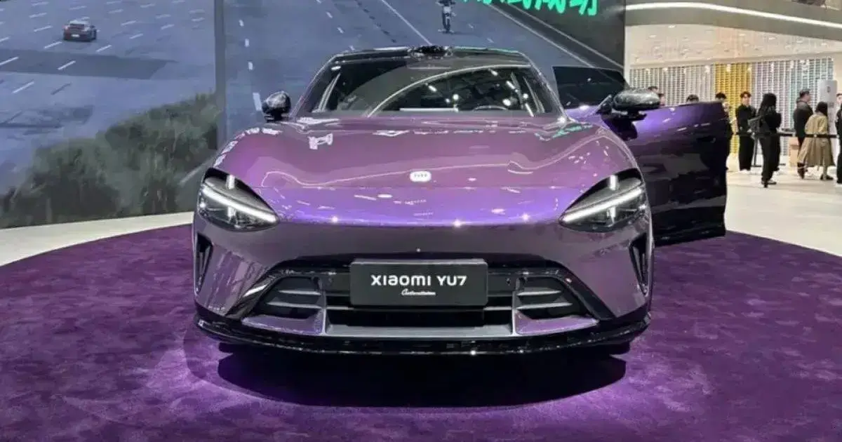 Xiaomi YU7 supera Tesla Model Y com edição especial em roxo 1 Xiaomi YU7 supera Tesla Model Y com edição especial em roxo