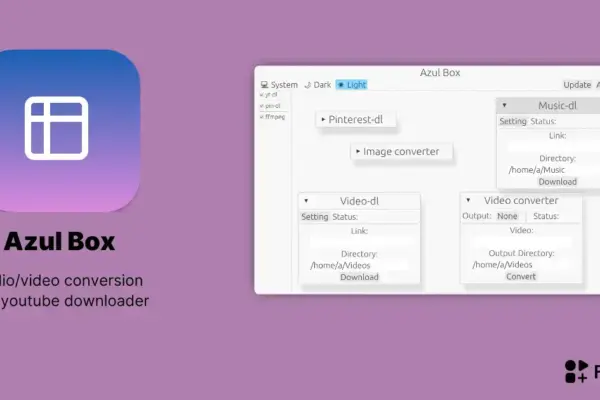 Azulbox: Conversor e Downloader de Áudio/Vídeo para Linux em Destaque