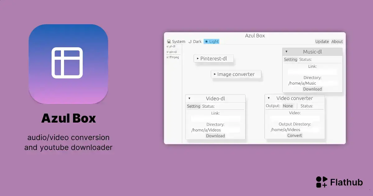 Azulbox: Conversor e Downloader de Áudio/Vídeo para Linux em Destaque