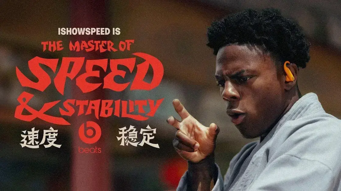 Beats se junta a IShowSpeed em campanha temática de Kung Fu 1 Beats se junta a IShowSpeed em campanha temática de Kung Fu